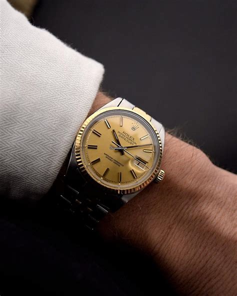 Rolex Datejust 1601 Two Tone Pie Pan Gold 1969 